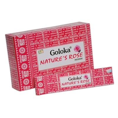 incienso rosas goloka nature´s rose inciensos.online